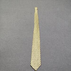 Umberto Bossi Silk Necktie Geometric Pattern Classic Mens Tie